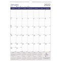 Brownline Calendar, Wall, Duraglobe REDC171203